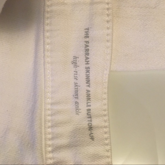 AG farrah skinny ankle white 28R high rise jeans - Picture 7 of 9